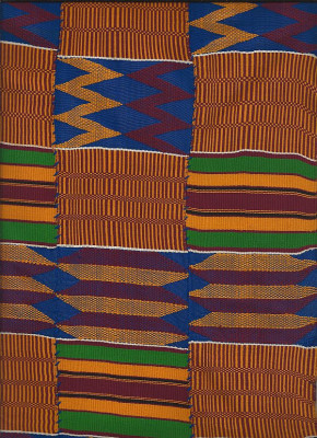 Detail Männer Kente-Tuch Ghana